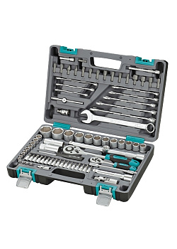 Набор инструментов 1/2", 1/4" 82 предмета STELS