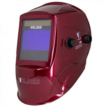 Маска сварщика WELDER ULTIMA Ф9 БУРГУНДИ Хамелеон 103x63мм, DIN 4/5-8/9-13