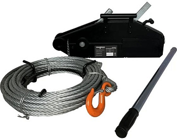 Лебедка механическая WRP-1600 1.6т. с канатом 20м MAGNUS PROFI