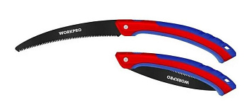 Ножовка садовая WORKPRO 250мм 7TPI складная с прямым лезвием WP333012