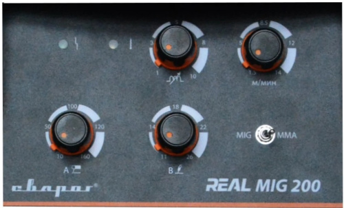 mig-welder-svarog-real-mig-200-n24002n-control-panel-detail