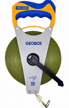 Рулетка геодезическая Geobox РК2-50H, 50м